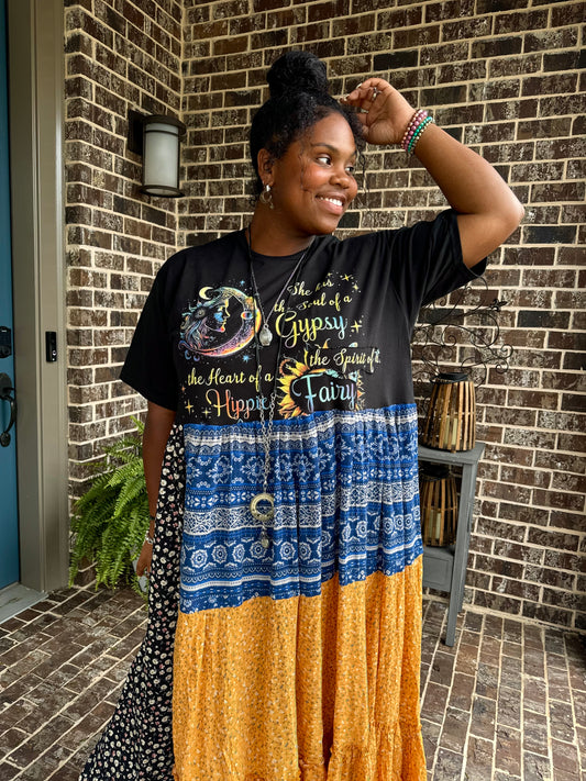 Medium- 1XL Soul Of A Gypsy Maxi Tee