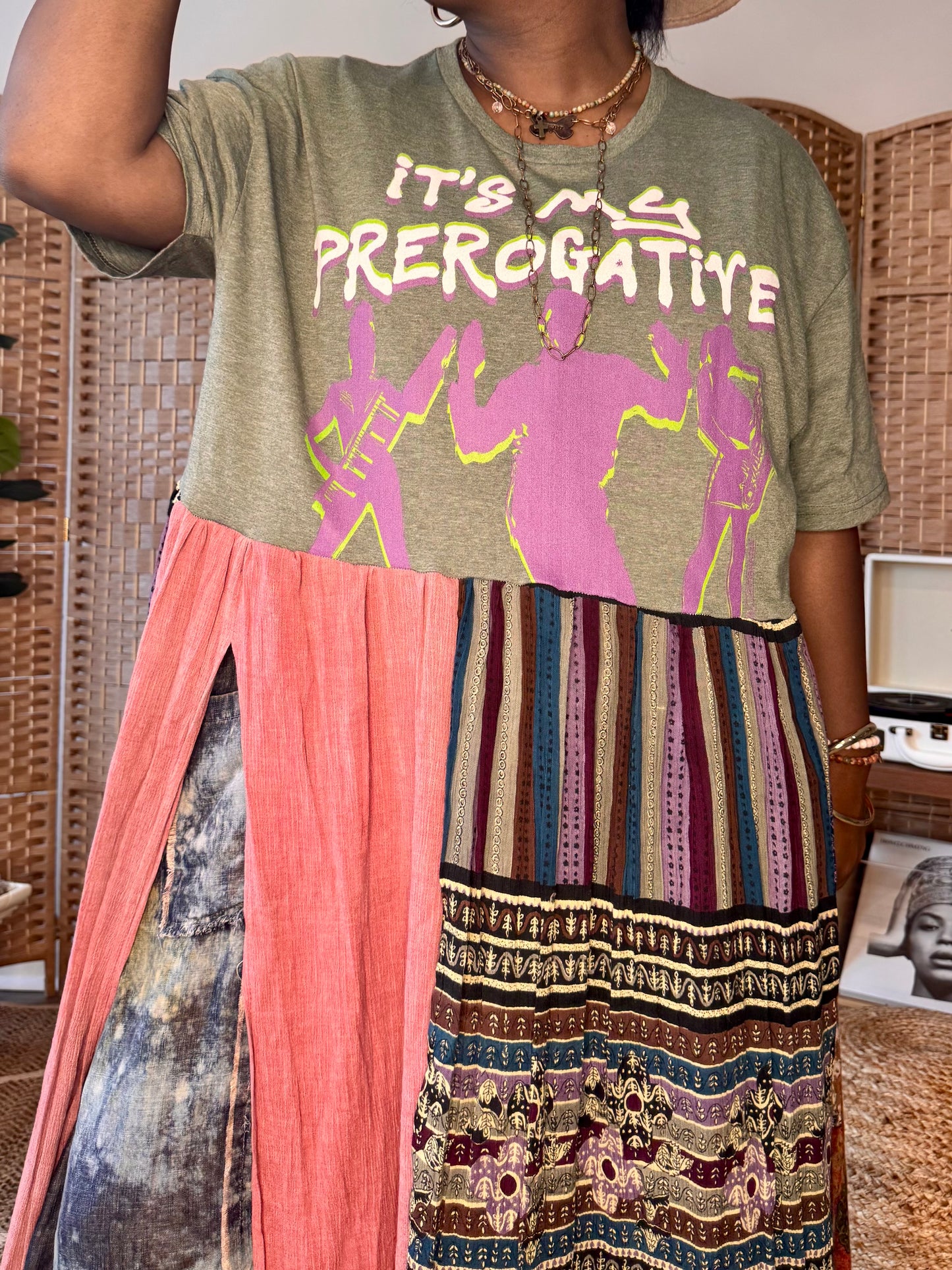 Extra Large-3XL It’s My Perogative Maxi Tee