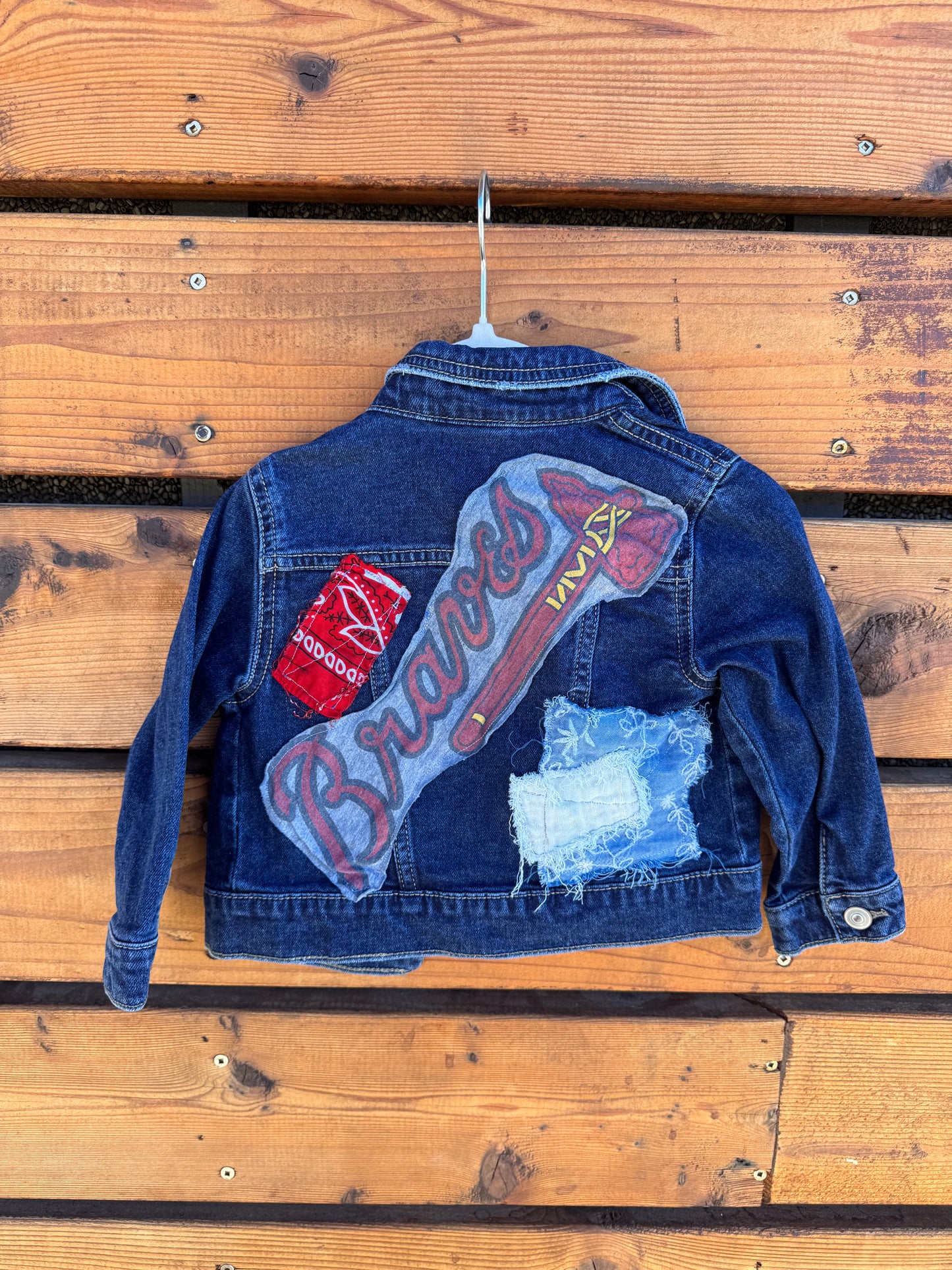 12 Months Kids Braves Denim Jacket