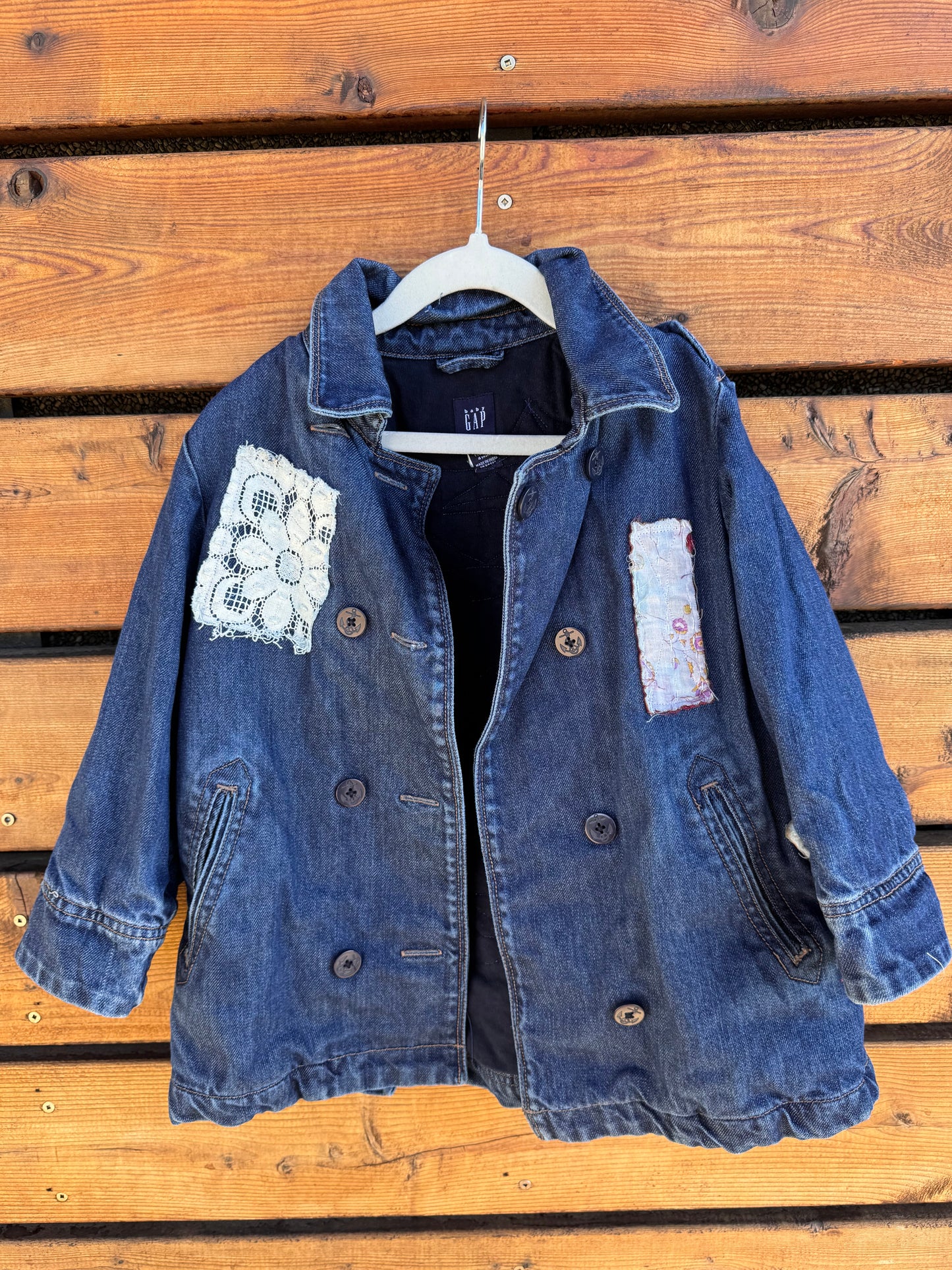 4 Years Kids Lace Denim Jacket