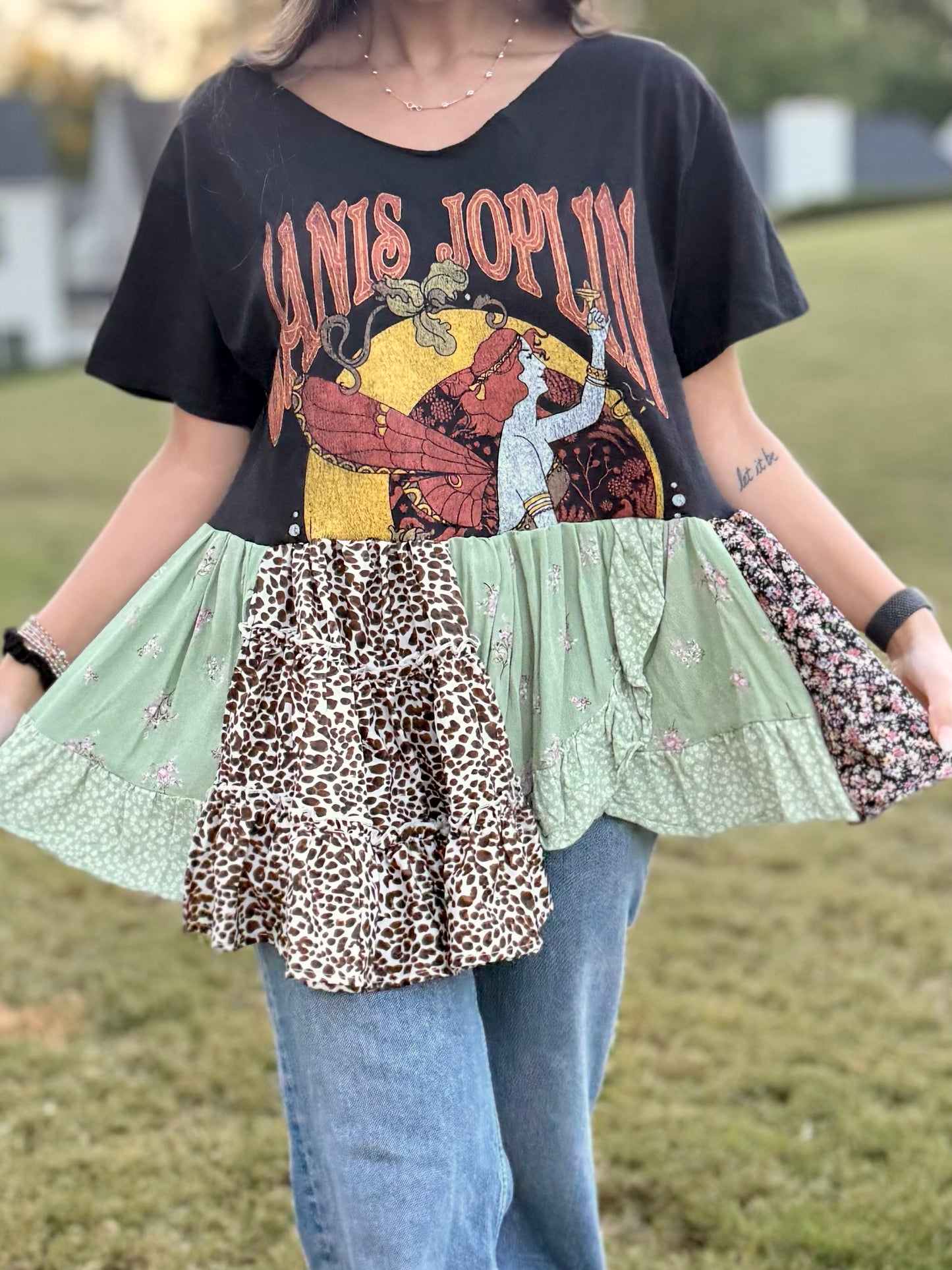 XXS-Large Janis Joplin Midi Tee