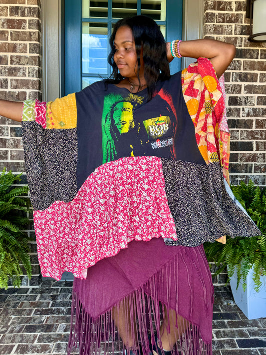 Medium- 3XL Bob Marley Kaftan Poncho