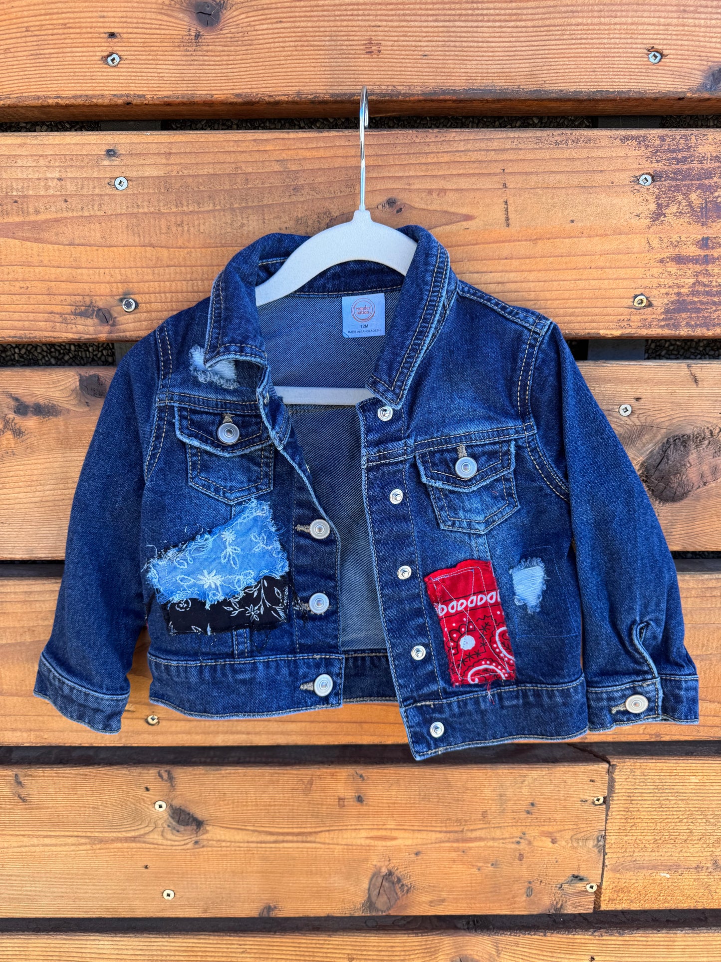 12 Months Kids Braves Denim Jacket