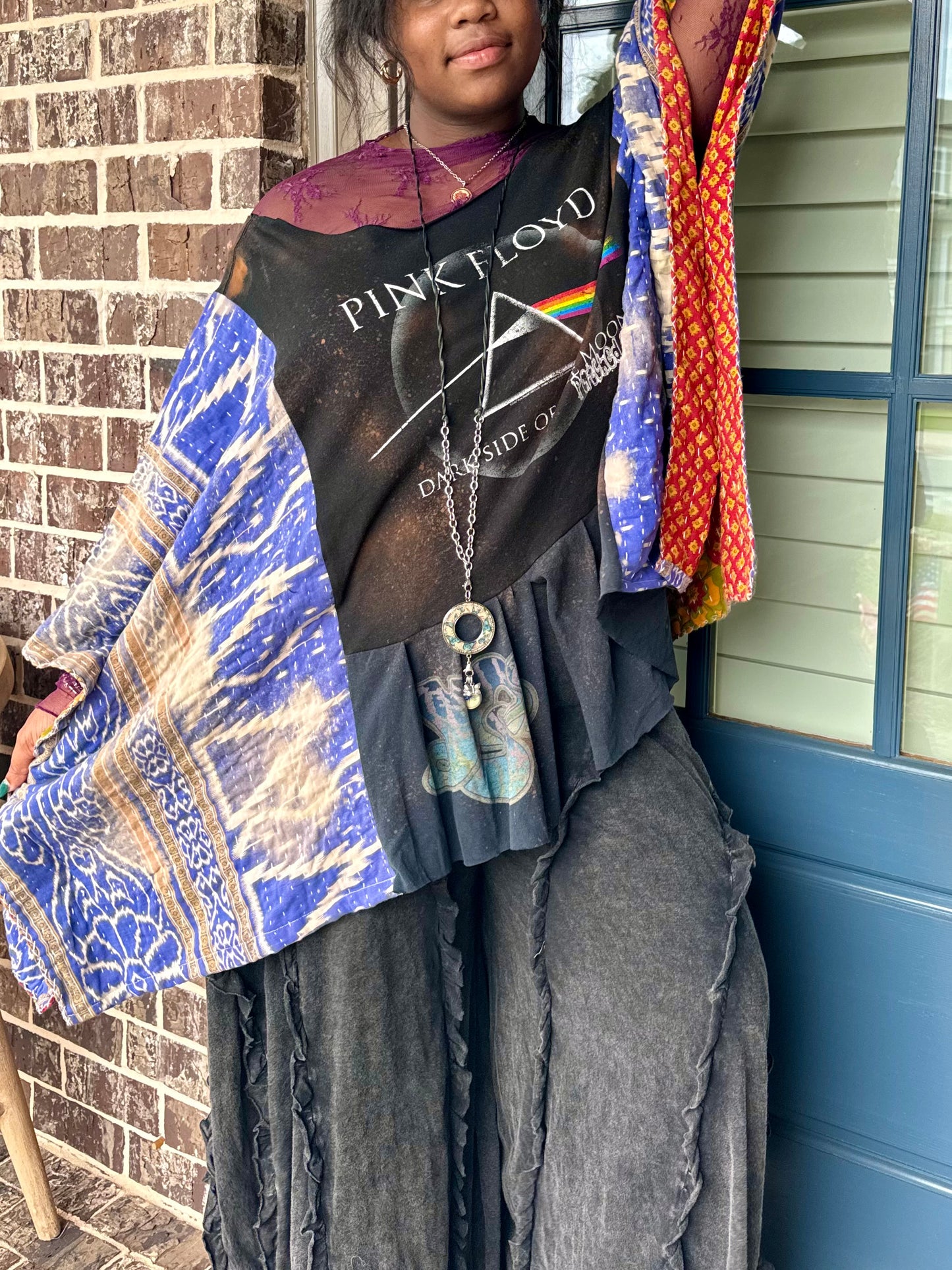 Extra Small-2XL Pink Floyd Kaftan Poncho