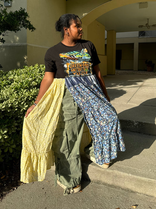 Extra Small- Extra Large Green Day Maxi Tee