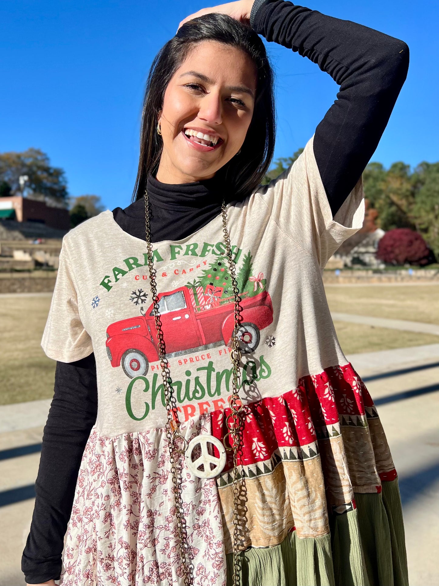 XXS-Large Farm Fresh Christmas Maxi Tee