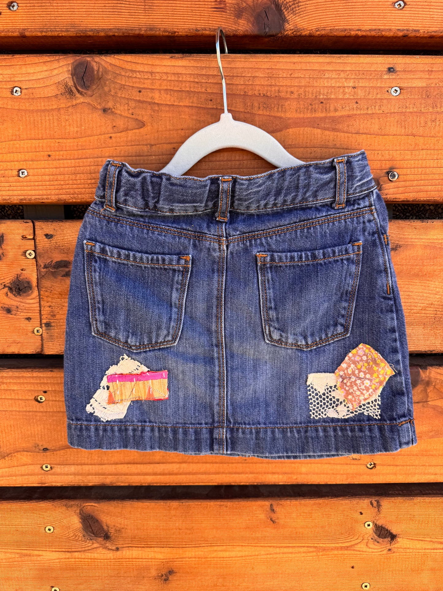 5 Years Kids Patchwork Denim Skirt