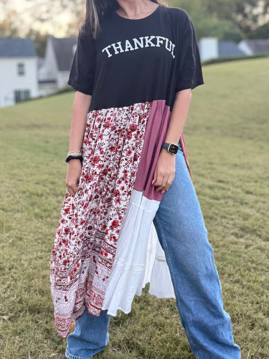 Small- 1XL Thankful Maxi Tee