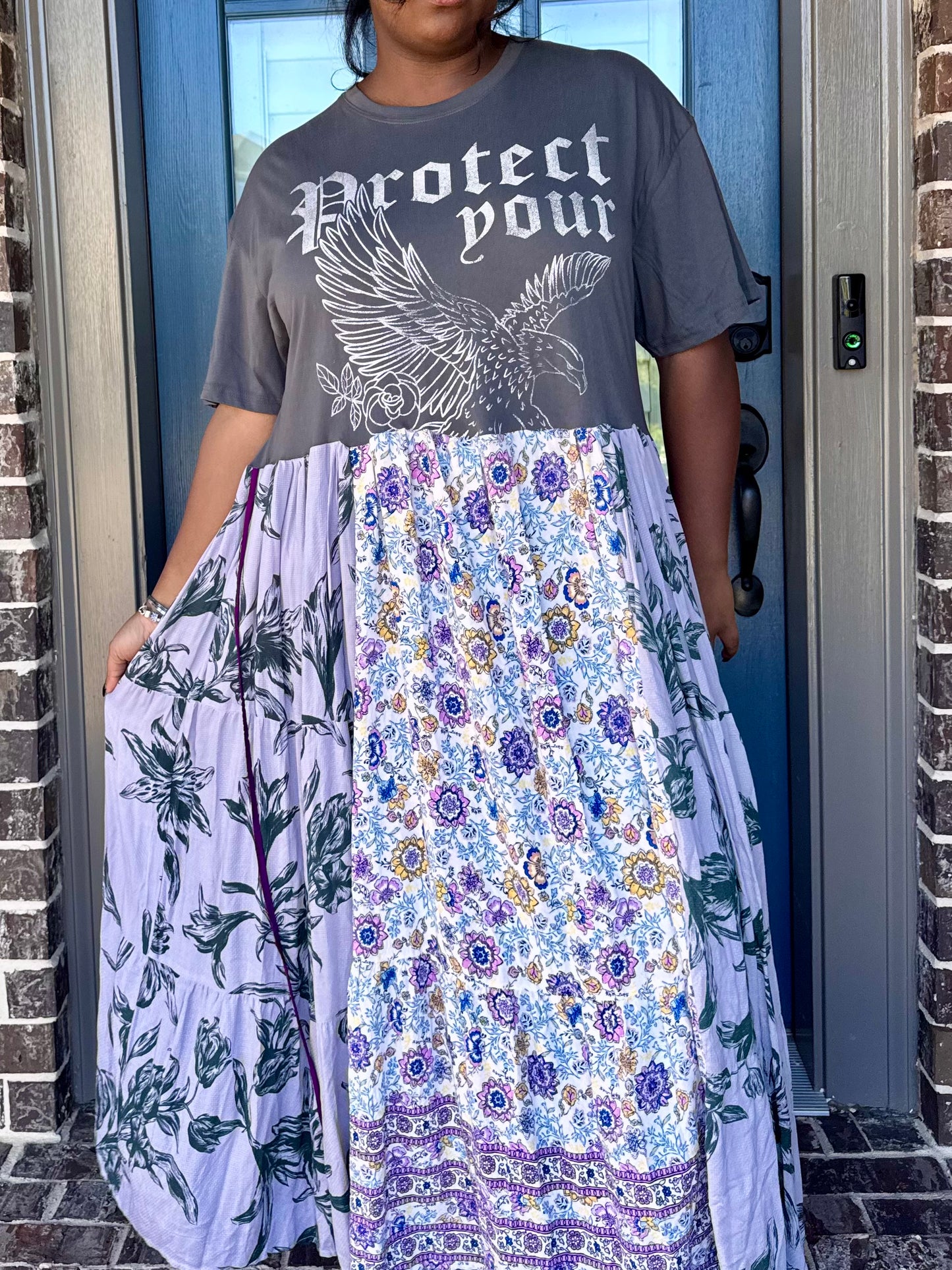 Medium-1XL Protect Your Peace Maxi Dress