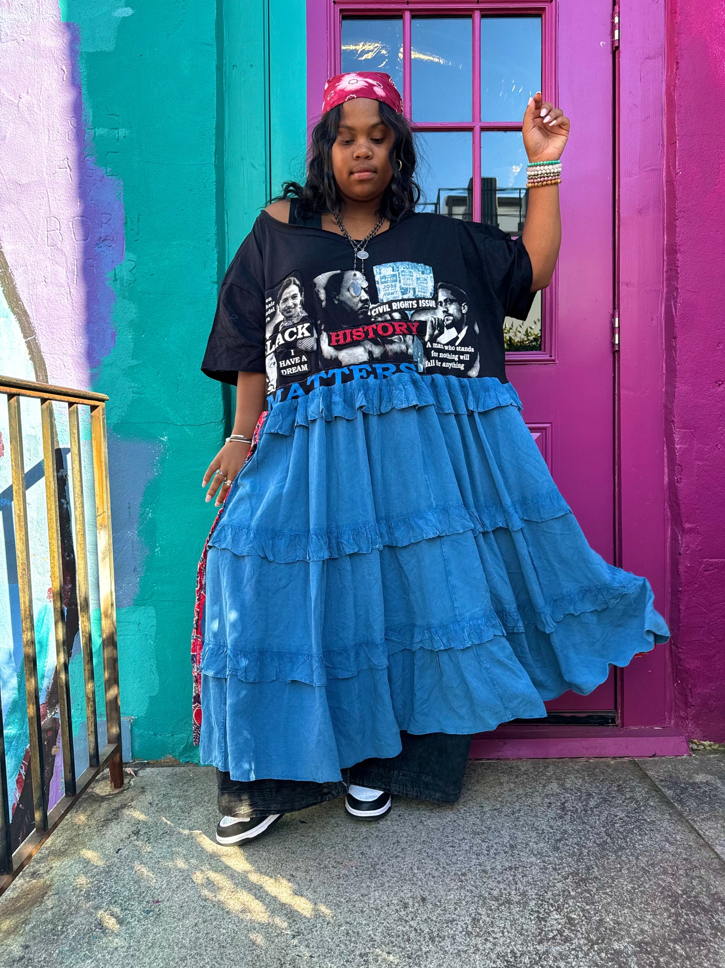 Large-4XL MLK/Rosa Parks Maxi Tee