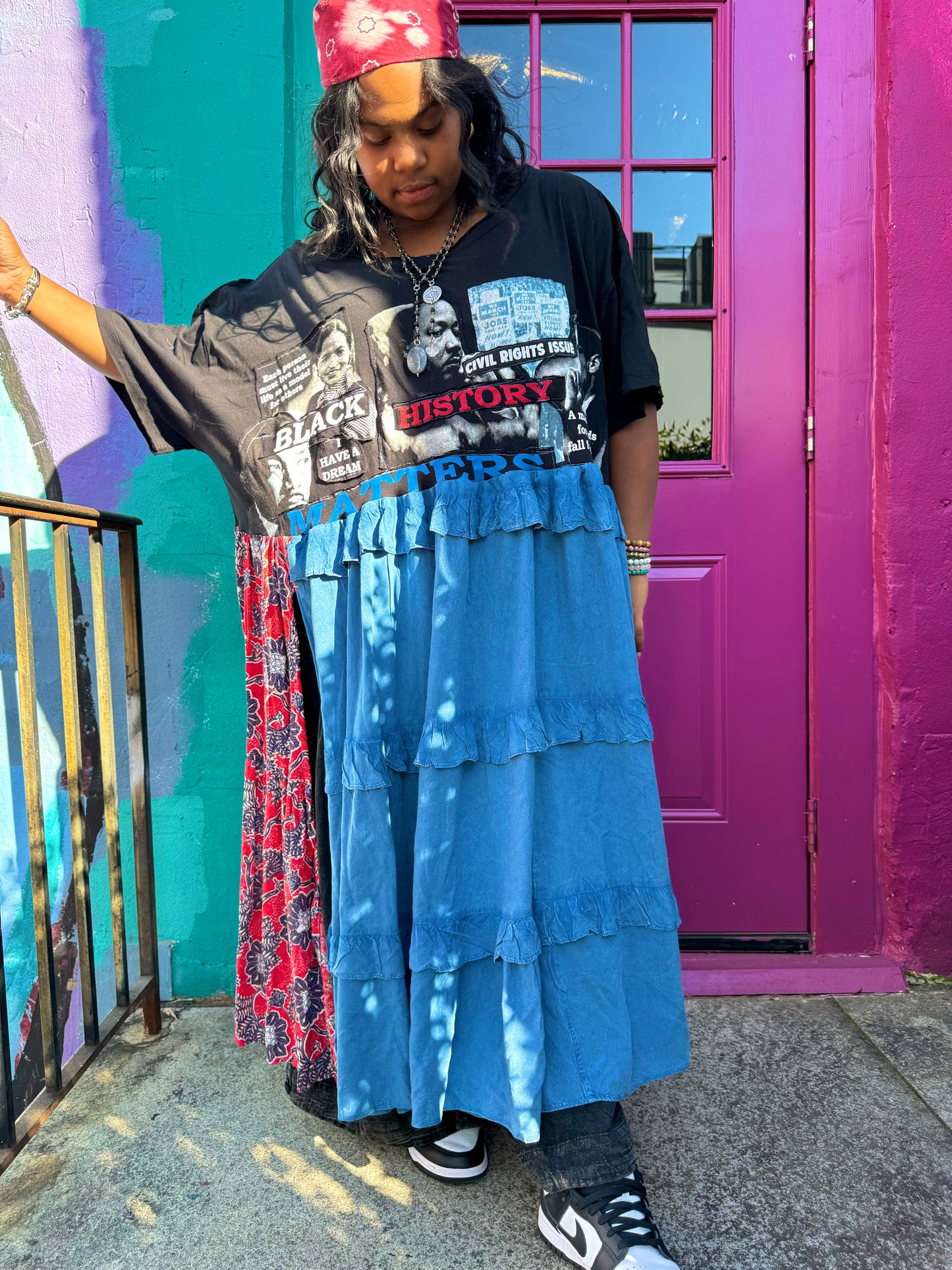 Large-4XL MLK/Rosa Parks Maxi Tee