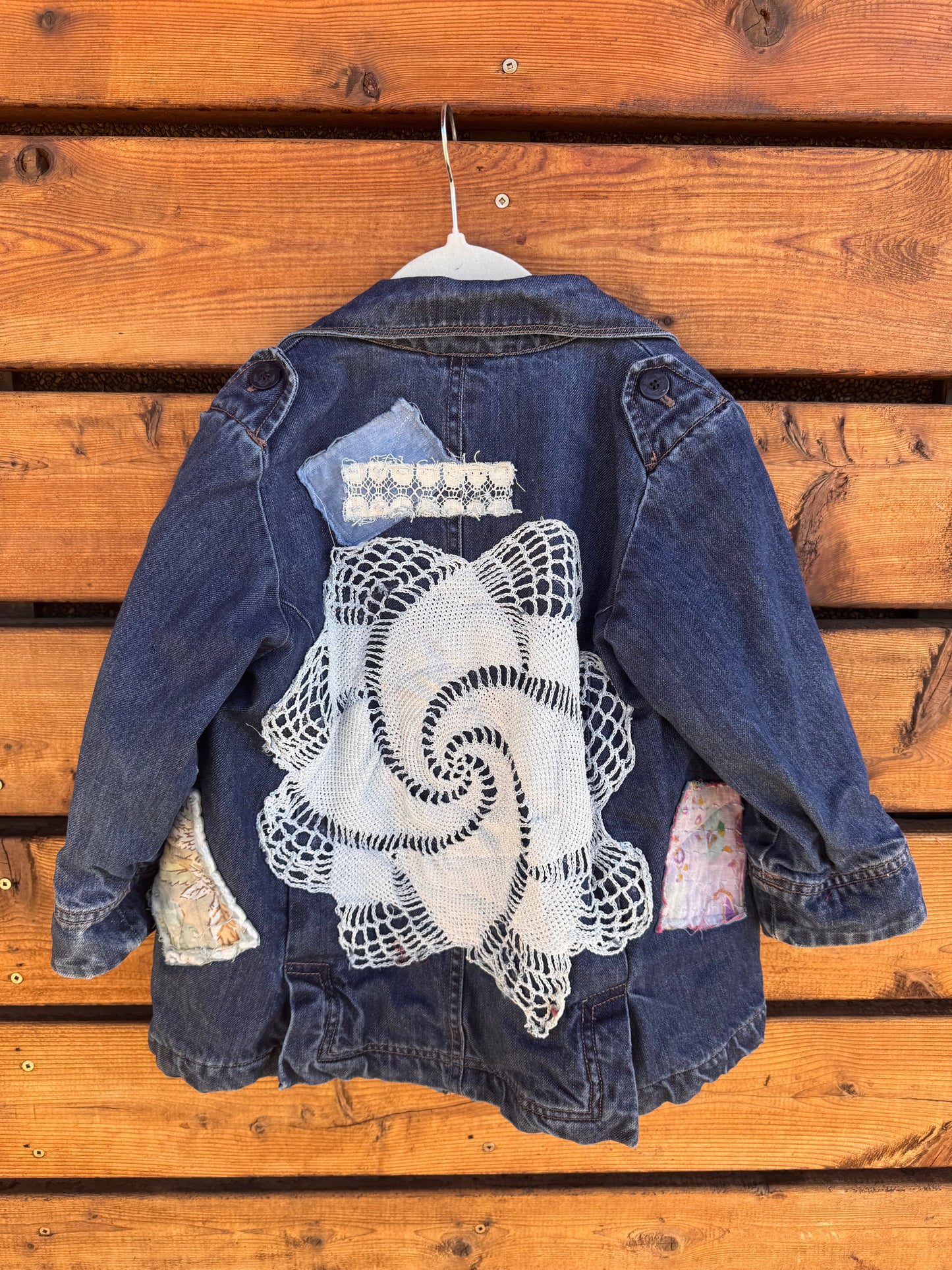 4 Years Kids Lace Denim Jacket