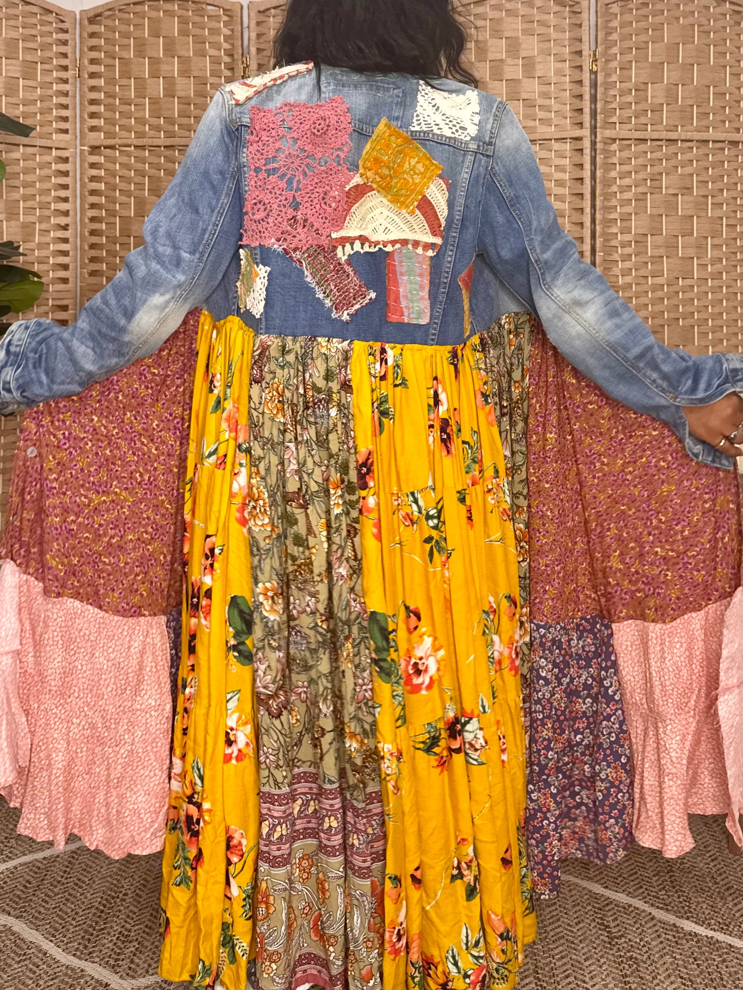 XXS-Large Upcycled Patchwork Duster