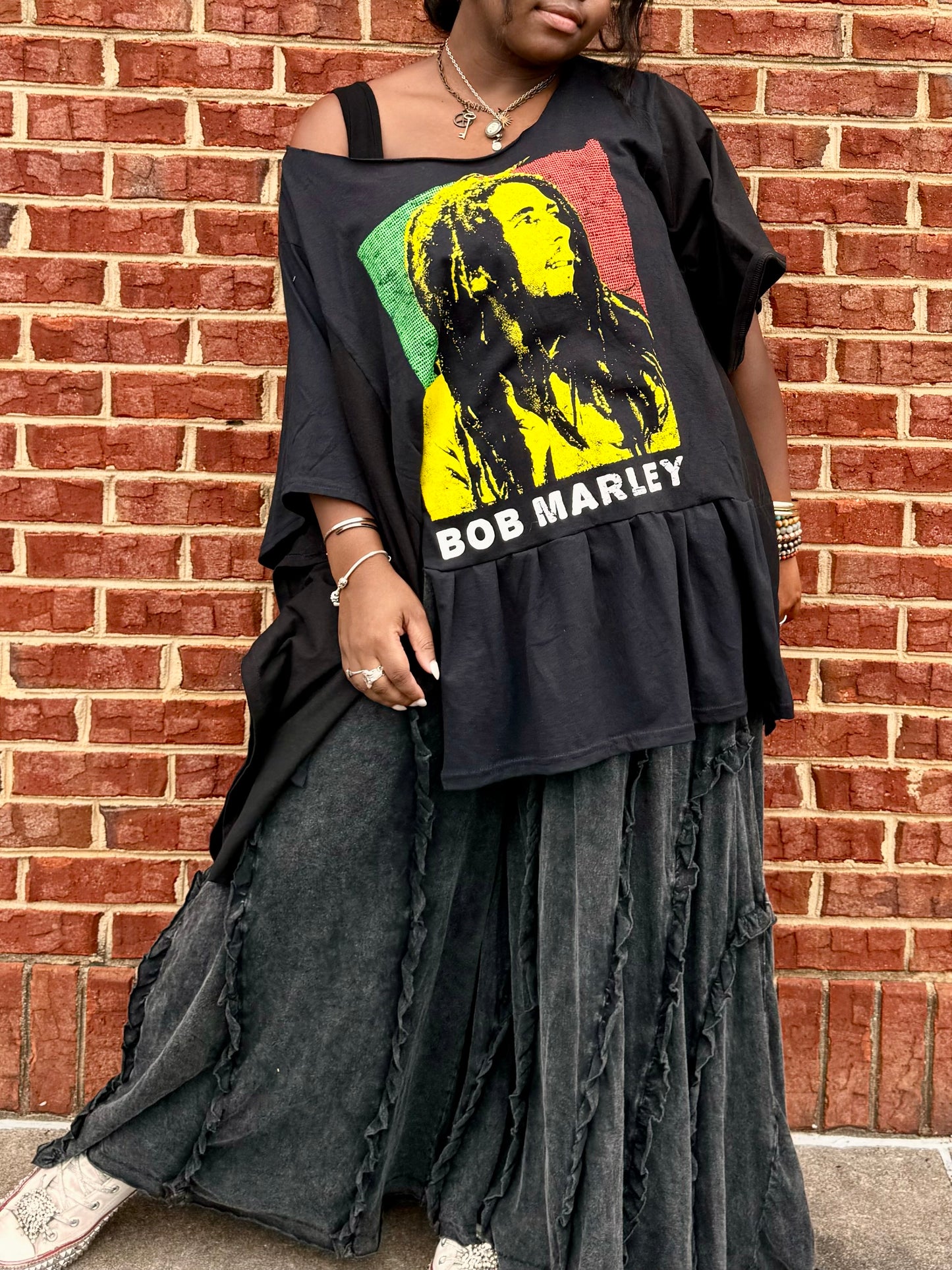 Medium-4XL Bob Marley Kaftan Poncho