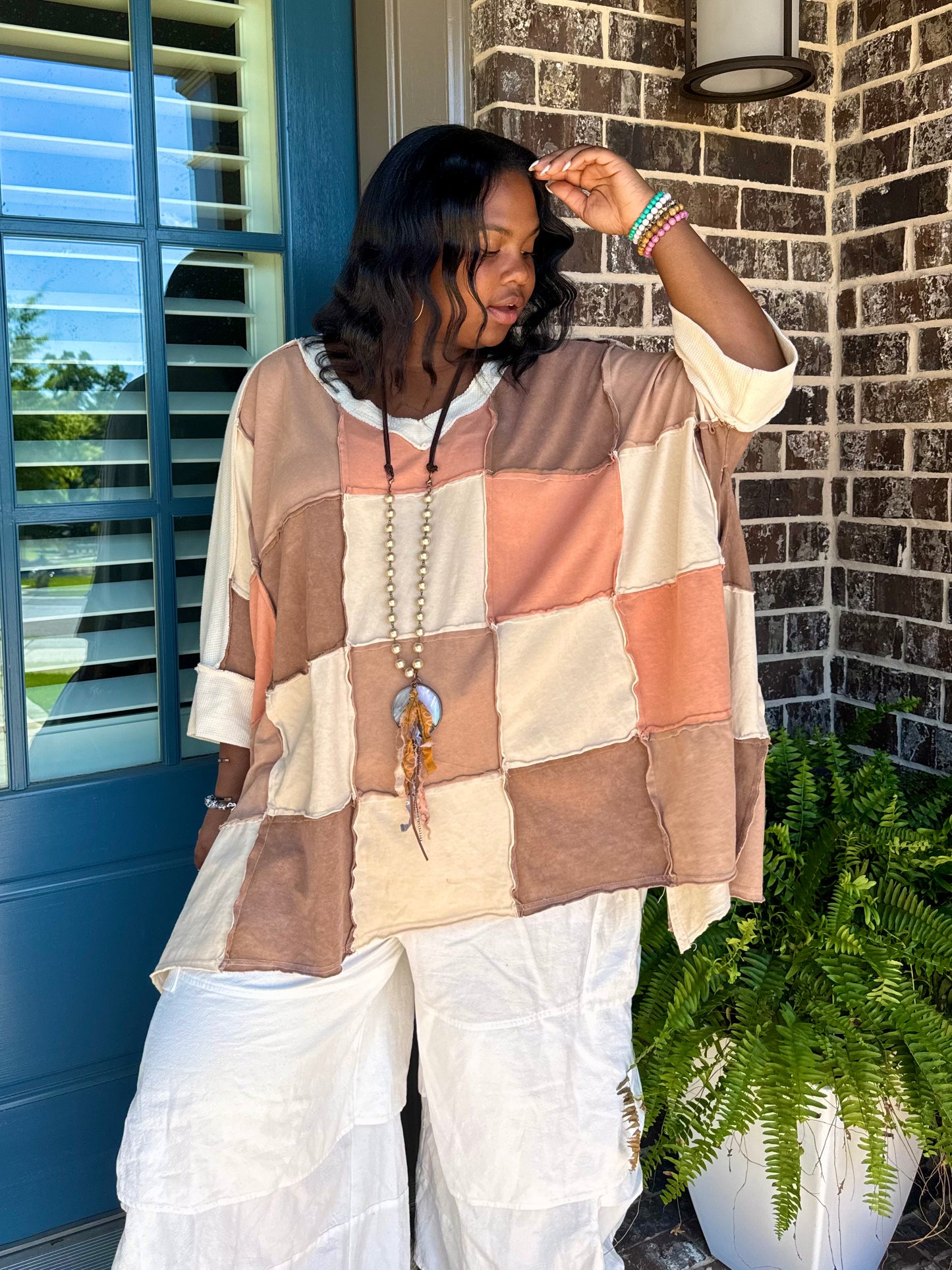 Oversized Patchwork Tunic