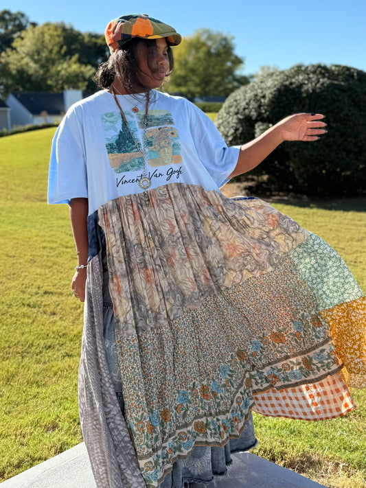 Large-3XL Vincent Van Gogh Maxi Tee