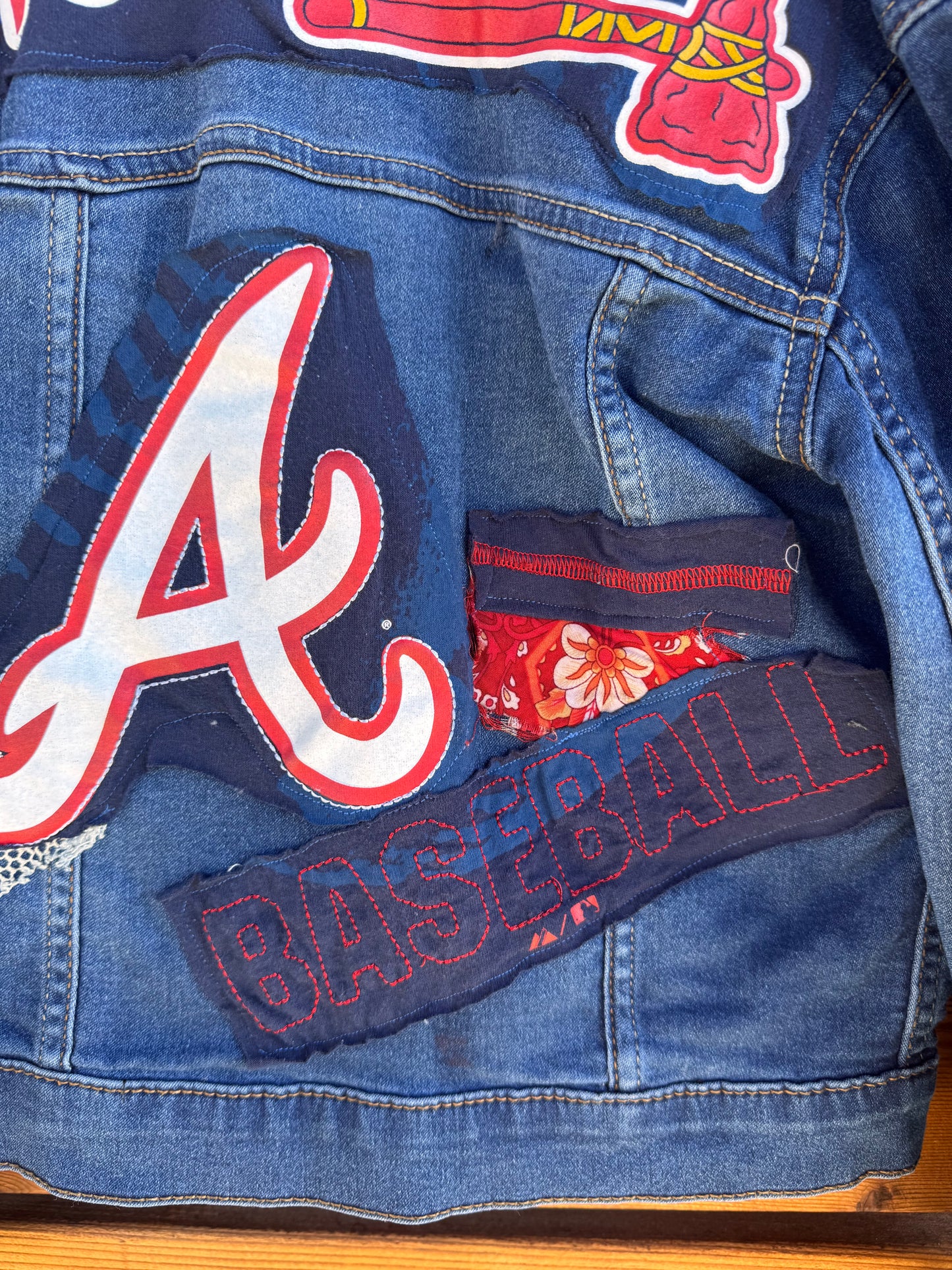 6 Years Kids Braves Denim Jacket