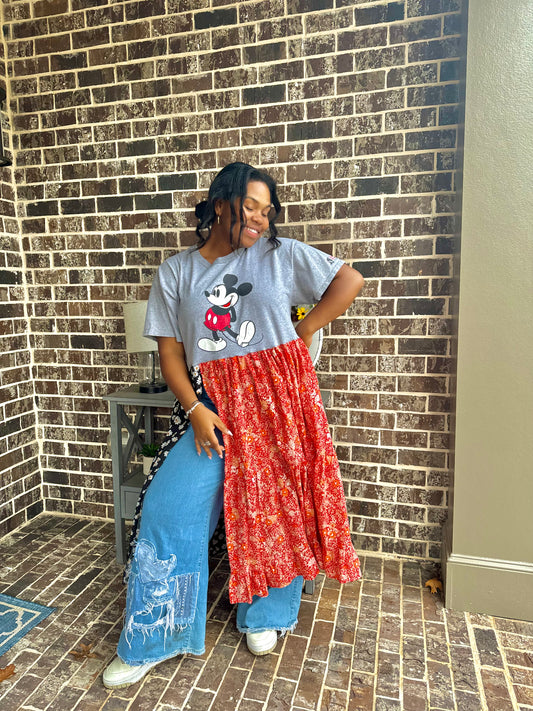 Extra Small-Extra Large Mickey Mouse Maxi Tee