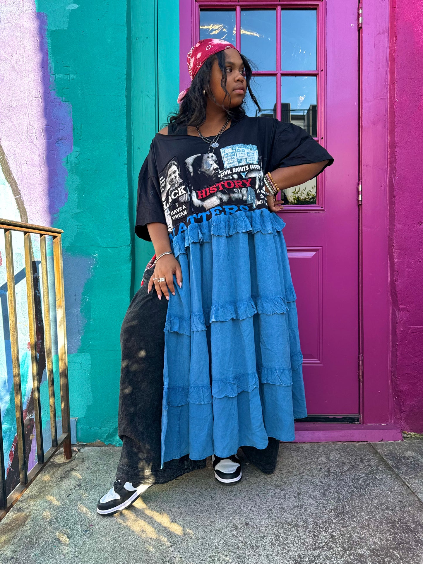 Large-4XL MLK/Rosa Parks Maxi Tee