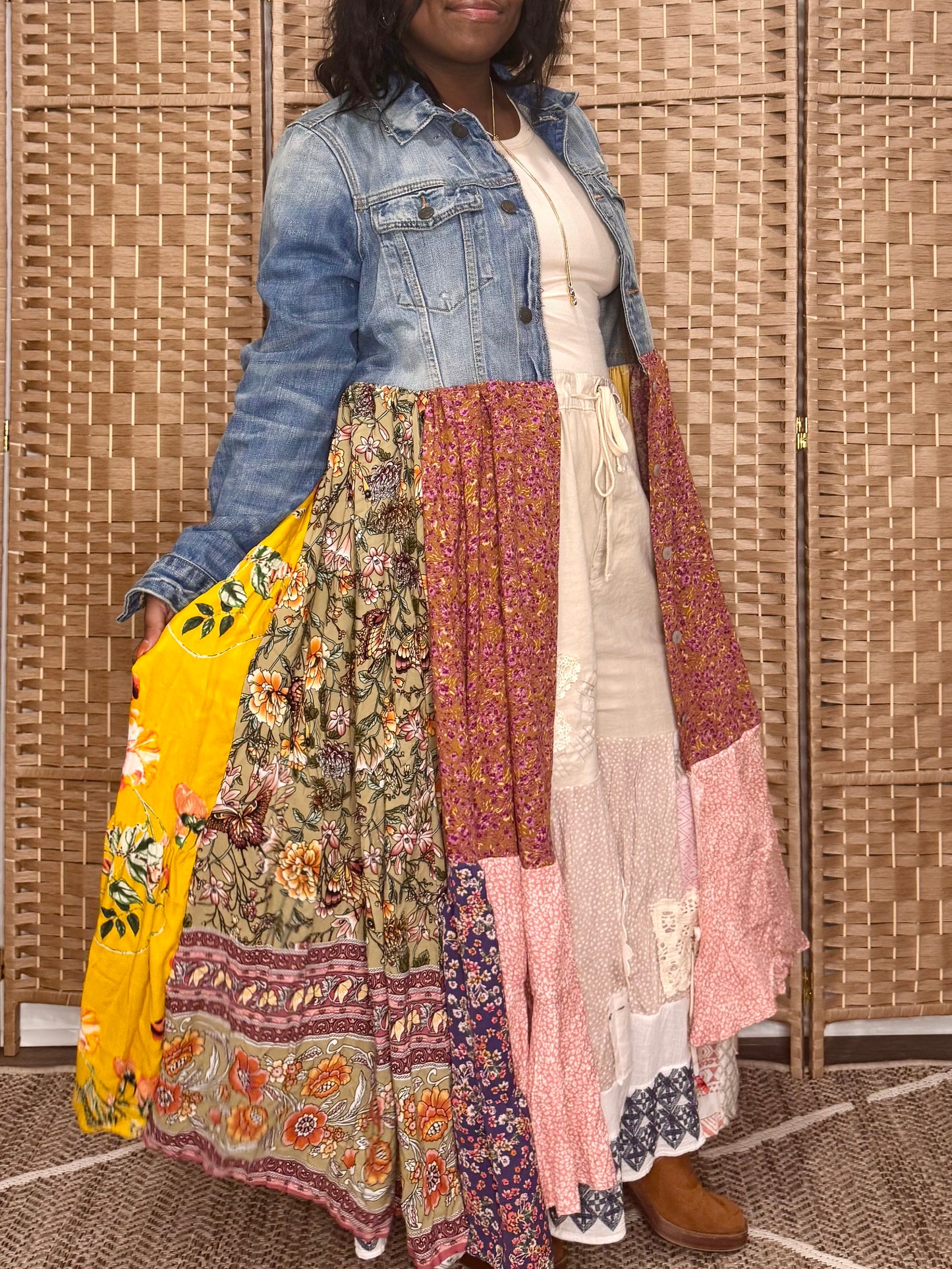 XXS-Large Upcycled Patchwork Duster