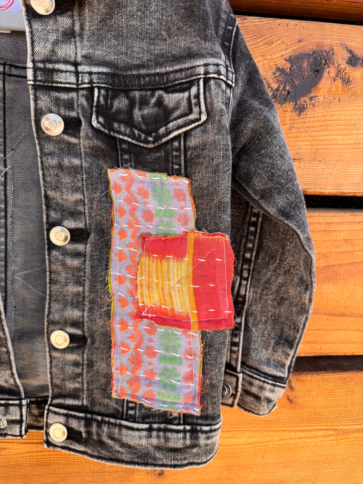 3T Kids Patchwork Denim Jacket